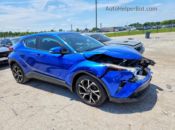 NMTKHMBX2JR055503 2018 TOYOTA C-HR Blue Front view