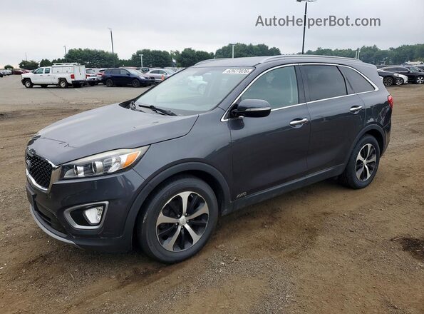 5XYPHDA11GG180776 2016 KIA SORENTO Gray Rear left