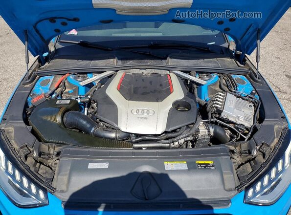 WAUB4AF4XLA051739 2020 AUDI S4 Blue Engine compartment view