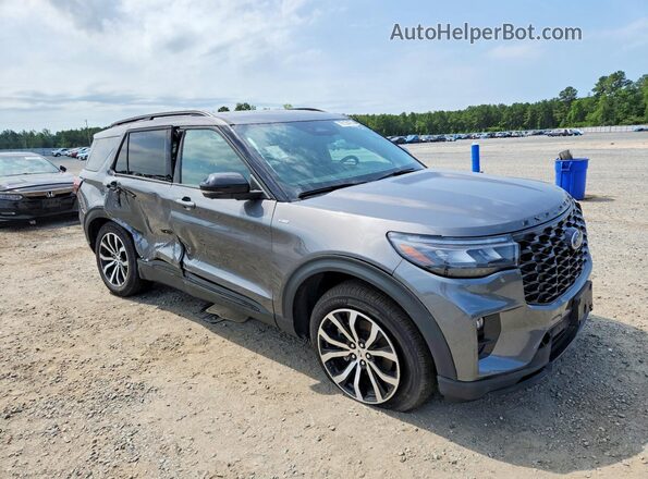 1FMUK8KH6SGB58409 2025 FORD EXPLORER Gray Vista frontal