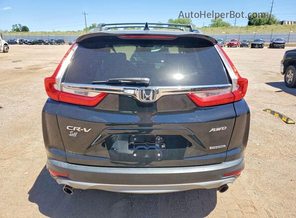 2HKRW2H91HH677982 2017 HONDA CR-V Black წინა სალონის ხედი