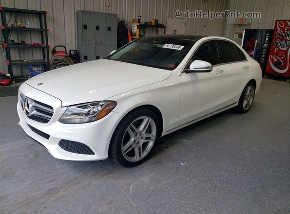 WDDWF4JB1GR141266 2016 MERCEDES-BENZ C-CLASS White Rear left