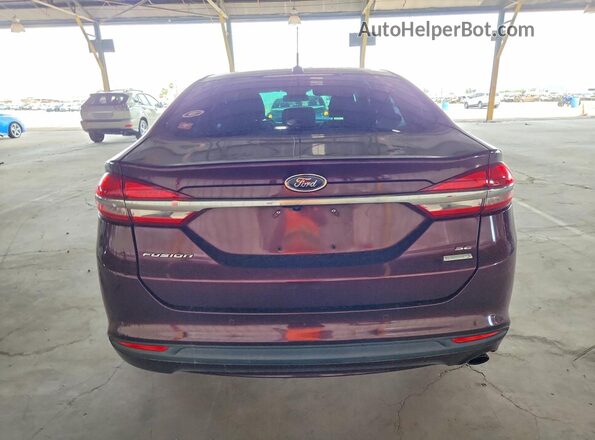 3FA6P0HD5HR247559 2017 FORD FUSION Burgundy Widok wnętrza z przodu