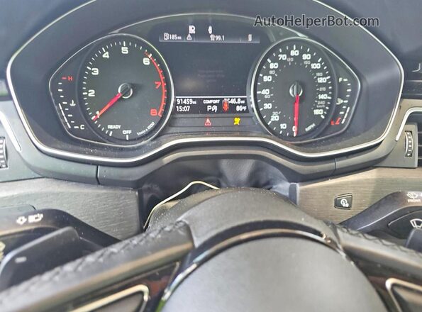 WAUDACF59MA056857 2021 AUDI A5 Black Vista del cuadro de instrumentos