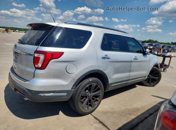 1FM5K7F83JGA81862 2018 FORD EXPLORER Серебряный Передняя правая четверть