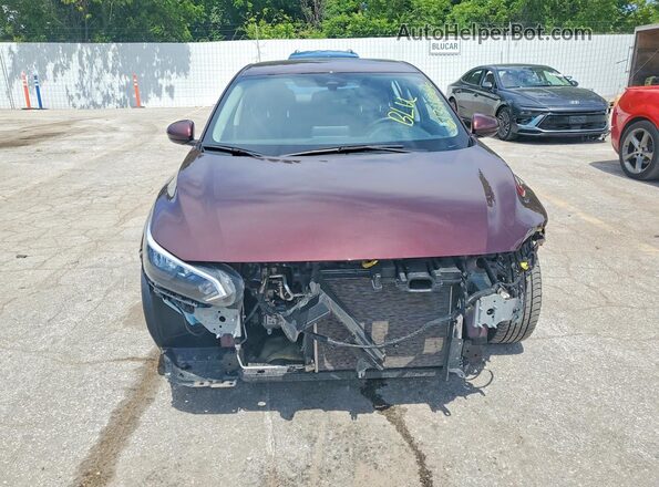 3N1AB8CV9SY278511 2025 NISSAN SENTRA Burgundy Հետևի տեսք