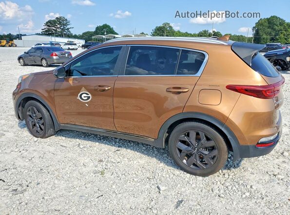 KNDP63ACXL7769690 2020 KIA SPORTAGE Коричневый Задняя правая четверть