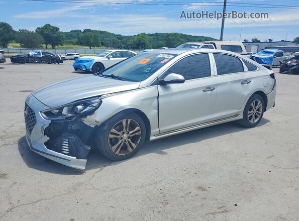 5NPE34AF2JH641145 2018 HYUNDAI SONATA Silver Trasero izquierdo