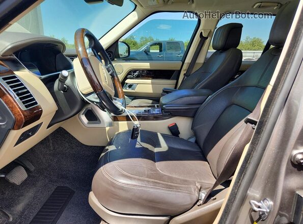 SALGS2SV6JA389714 2018 LAND ROVER RANGE Gray Вид панелі приладів