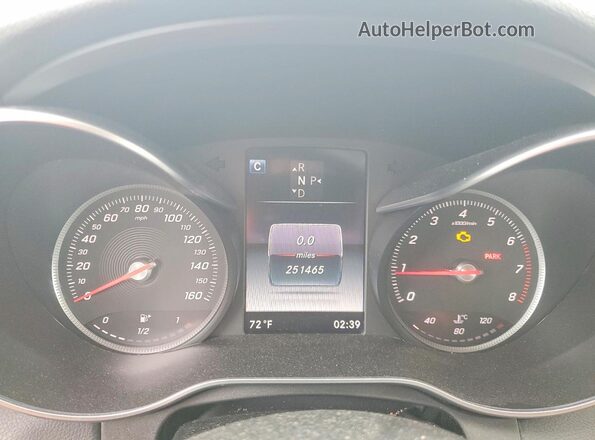 55SWF4KB9GU174304 2016 MERCEDES-BENZ C White Widok tylnych siedzeń