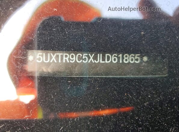 5UXTR9C5XJLD61865 2018 BMW X3 Blue Панорамний вид салону 360°