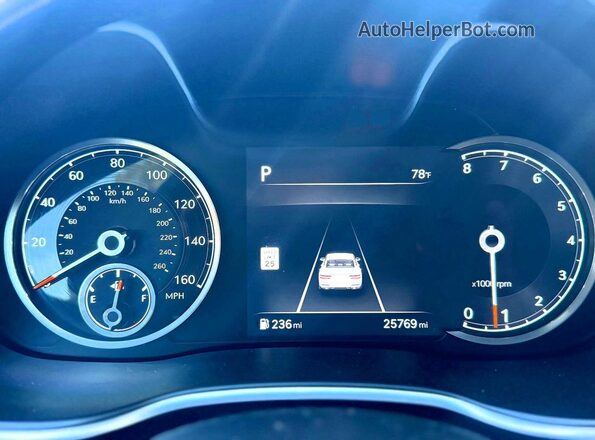 KMTGB4SC0PU196002 2023 GENESIS G80 Черный Вид щитка приборов