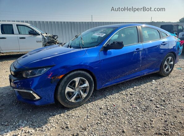2HGFC2F65LH537280 2020 HONDA CIVIC Blue Հետևի ձախ