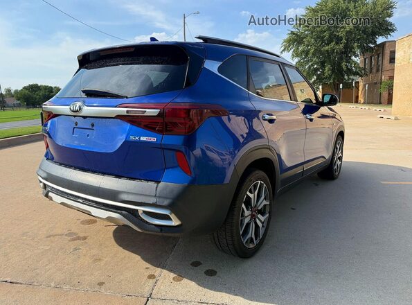 KNDETCA24M7141889 2021 KIA SELTOS Синий Вид спереди