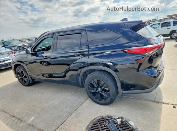 5TDGZRAH4LS014952 2020 TOYOTA HIGHLANDER Black Задня права чверть