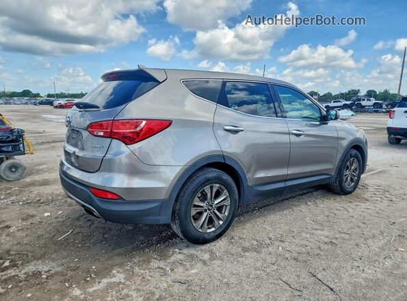 5XYZT3LB2GG357682 2016 HYUNDAI SANTA Beige Przód prawy