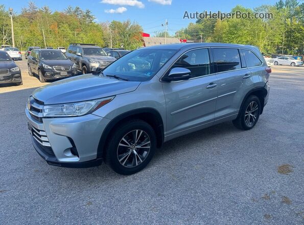 5TDBZRFH9JS843564 2018 TOYOTA HIGHLANDER Gray Trasero izquierdo
