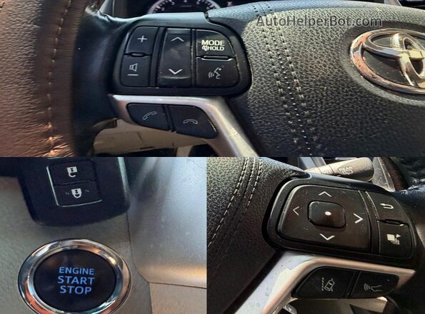 5TDYZRFH0HS188103 2017 TOYOTA HIGHLANDER Gray ძრავის განყოფილების ხედი
