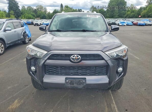 JTEBU5JR8J5489139 2018 TOYOTA 4RUNNER Серый Вид сзади