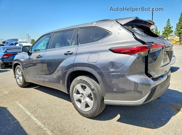 5TDCZRAH1MS039999 2021 TOYOTA HIGHLANDER Серый Задняя правая четверть