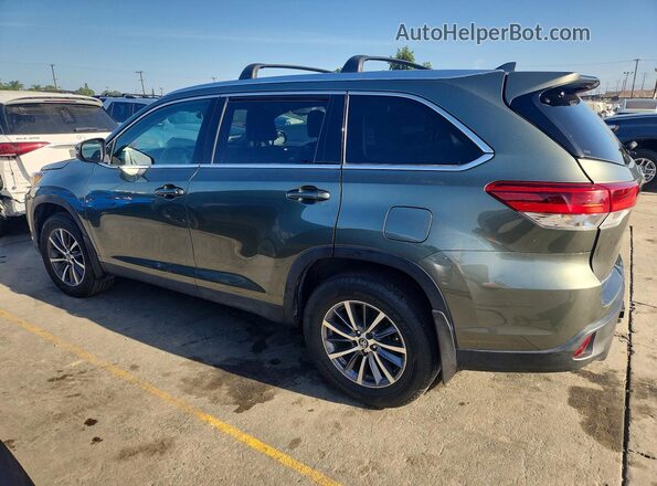 5TDJZRFH3KS940661 2019 TOYOTA HIGHLANDER Зеленый Задняя правая четверть