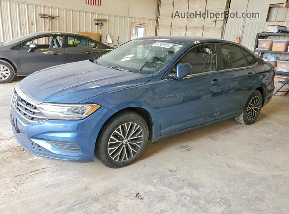 3VWC57BU9MM001493 2021 VOLKSWAGEN JETTA Blue Задня ліва чверть