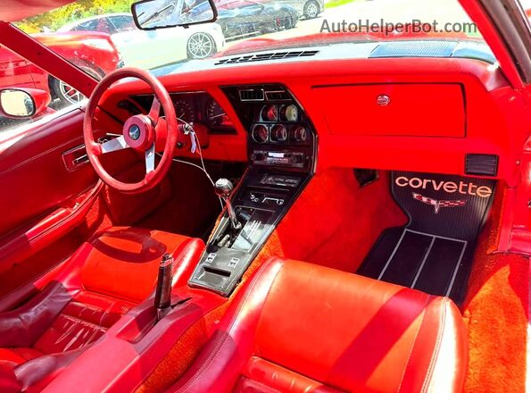 1Z87495422058 1979 CHEVROLET CORVETTE Red უკანა სავარძლების ხედი