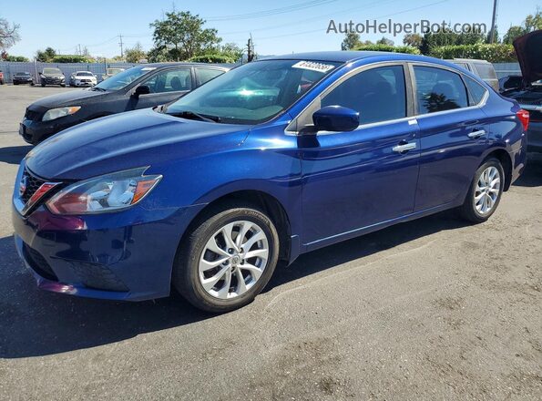 3N1AB7AP0HY241709 2017 NISSAN SENTRA Blue Tył lewy
