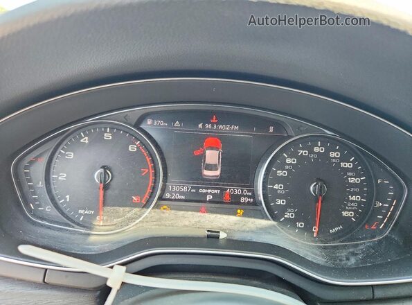 WAUKMAF45JA090414 2018 AUDI A4 Белый Вид задних сидений