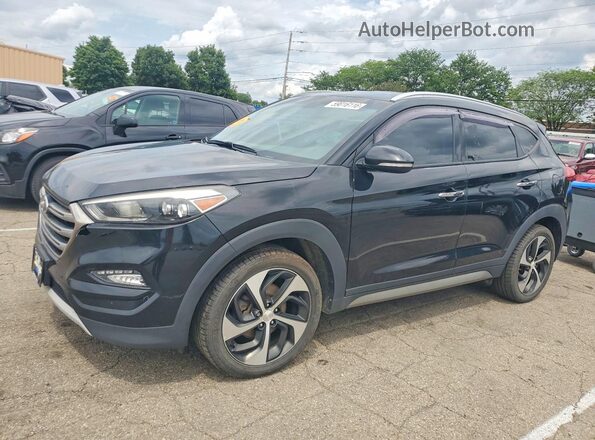 KM8J3CA26HU294873 2017 HYUNDAI TUCSON Черный Задняя левая четверть