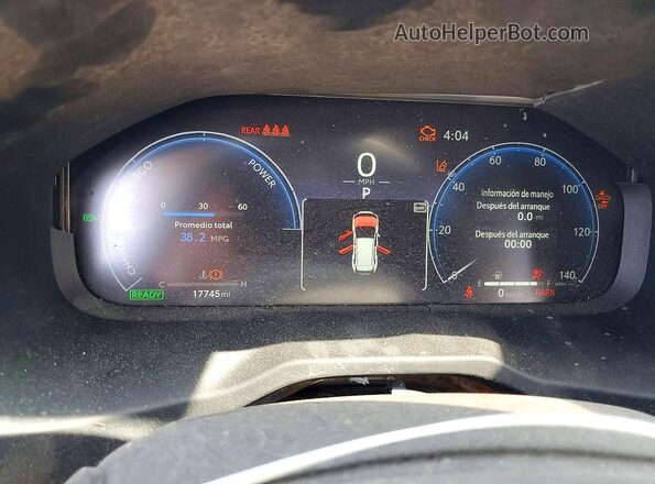 JTME6RFV8RJ061504 2024 TOYOTA RAV4 Silver Instrument cluster view