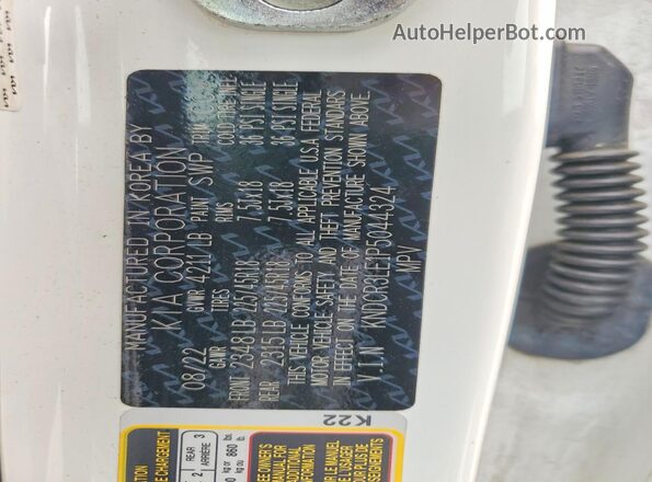 KNDCR3LE1P5044324 2023 KIA NIRO Белый 