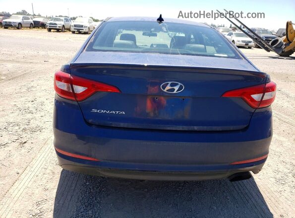 5NPE24AF8HH518981 2017 HYUNDAI SONATA Blue წინა სალონის ხედი