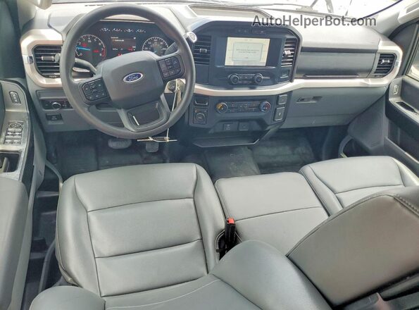 1FTFX1E57MKD08647 2021 FORD F150 Белый Вид щитка приборов