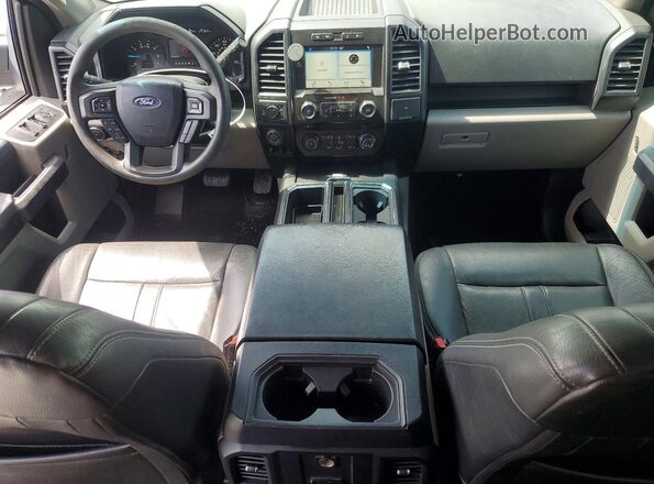 1FTEW1EP6HKE44077 2017 FORD F150 Gray Vista del cuadro de instrumentos