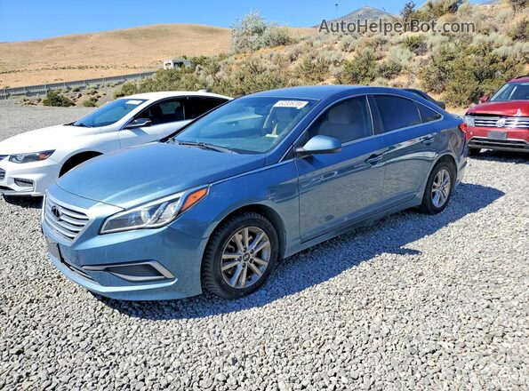 5NPE24AF4HH444796 2017 HYUNDAI SONATA Blue Tył lewy