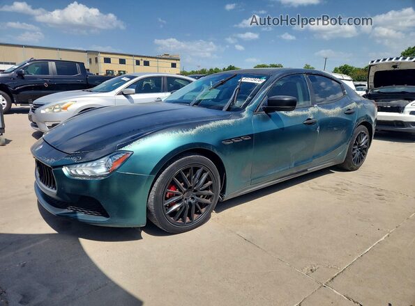 ZAM57XSAXG1172116 2016 MASERATI GHIBLI Green Rear left