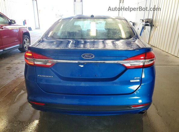 3FA6P0HDXHR272148 2017 FORD FUSION Blue Vista interior delantera