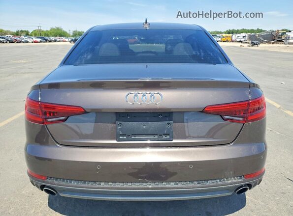 WAUENAF44HN017726 2017 AUDI A4 Brown წინა სალონის ხედი