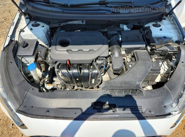 5NPE24AF8KH738774 2019 HYUNDAI SONATA White Engine compartment view