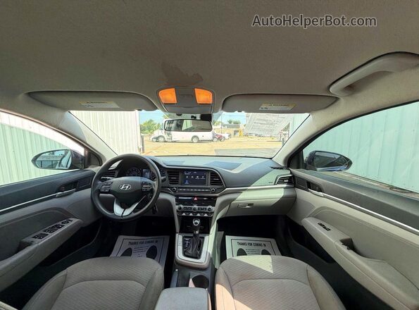 5NPD84LF0LH535158 2020 HYUNDAI ELANTRA Blue Вид задніх сидінь
