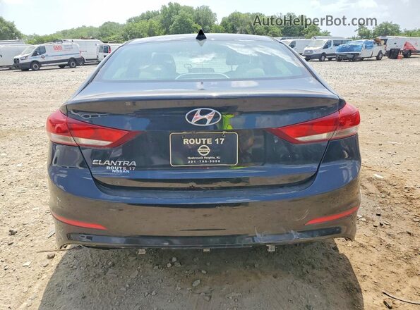 5NPD84LF3HH005807 2017 HYUNDAI ELANTRA Black წინა სალონის ხედი