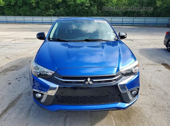 JA4AR3AU2JZ028970 2018 MITSUBISHI OUTLANDER Blue Вид ззаду