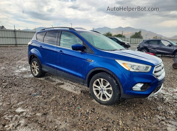 1FMCU9HD7JUB10482 2018 FORD ESCAPE Синий Вид спереди