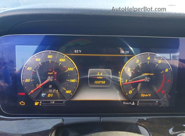 WDDZF4JB4KA689072 2019 MERCEDES-BENZ E Gray Vista de los asientos traseros