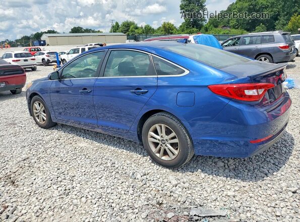 5NPE24AF5HH487530 2017 HYUNDAI SONATA Blue Задня права чверть