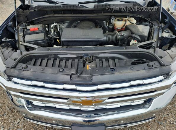 3GCUYGEL7NG168582 2022 CHEVROLET SILVERADO Blue Շարժիչի բաժամունքի տեսք