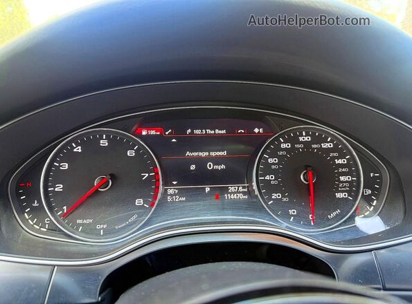 WAUD8AFC9JN015745 2018 AUDI A6 Blue Vista del cuadro de instrumentos