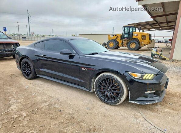 1FA6P8CFXH5340166 2017 FORD MUSTANG Black Դիմացի տեսք