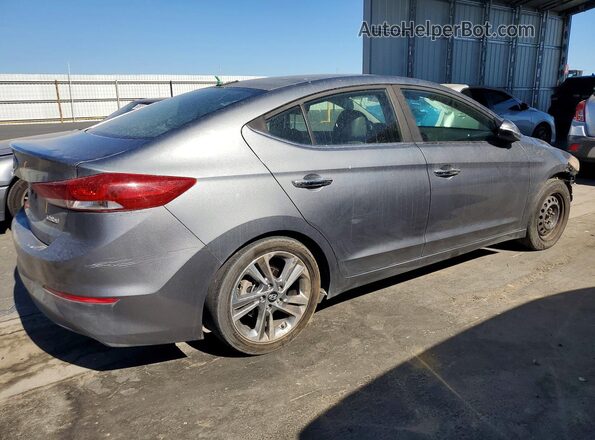 KMHD84LF1HU148384 2017 HYUNDAI ELANTRA Серый Передняя правая четверть